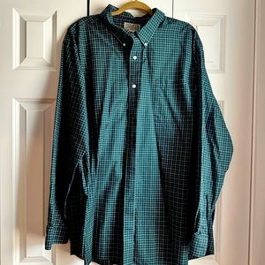 Duluth NWOT Forest Green Plaid 3XL Tall Button Down